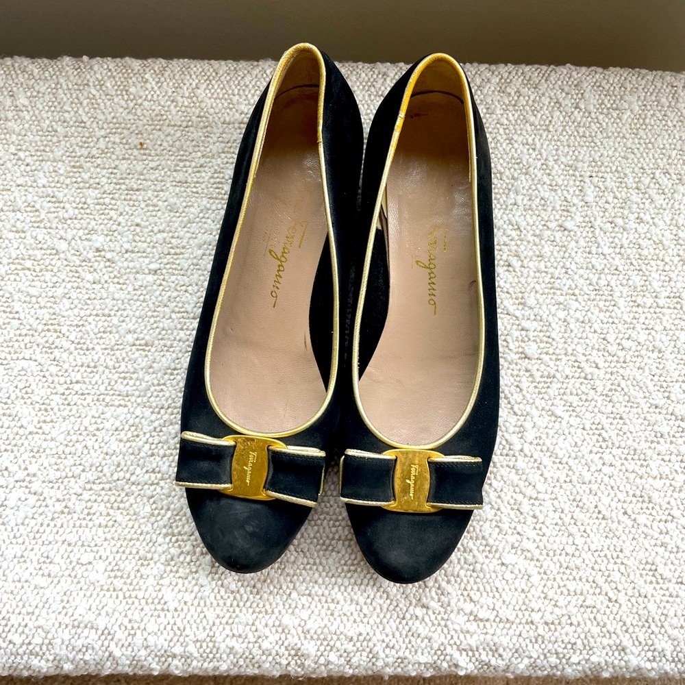 Vintage Salvatore Ferragamo Ballet Flats